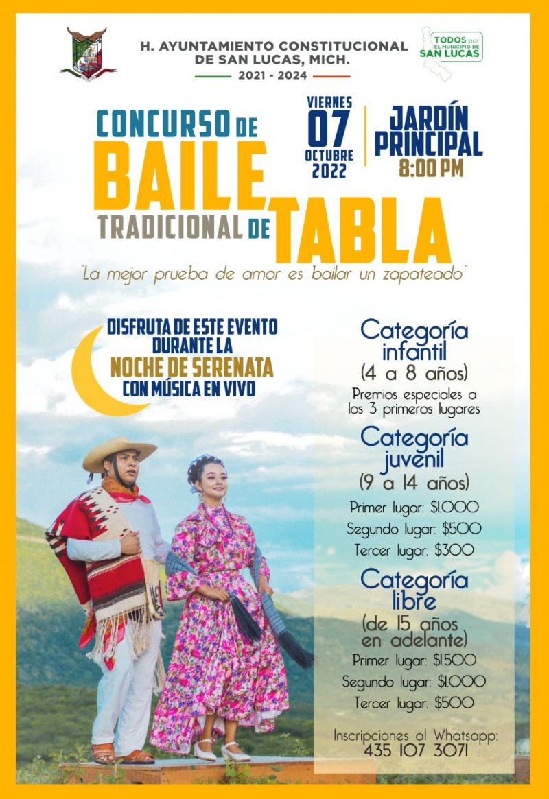 CONCURSO DE BAILE TRADICIONAL DE TABLA